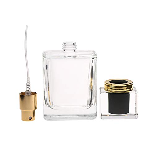 Portable Refillable Glass Perfume Bottle - 50ml (Black)