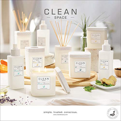 CLEAN SPACE Reed Diffuser | Natural Rattan Reeds | 100% Vegan Oil