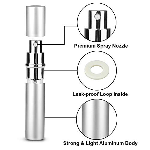 3pcs 6ml Portable Refillable Perfume Atomizer Bottles