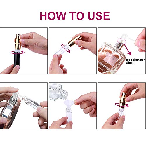 3pcs 6ml Portable Refillable Perfume Atomizer Bottles