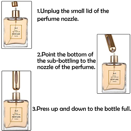VONOVO Mini Refillable Perfume Atomizer - 5 Sets, 5ml