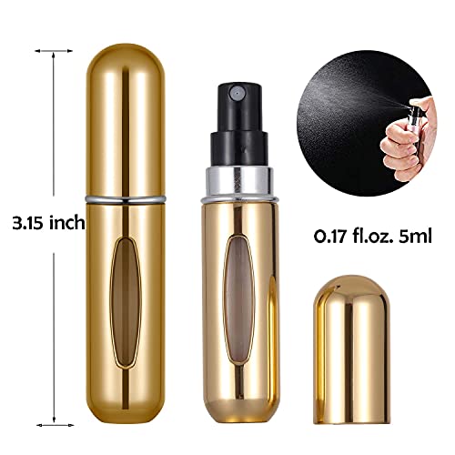 VONOVO Mini Refillable Perfume Atomizer - 5 Sets, 5ml