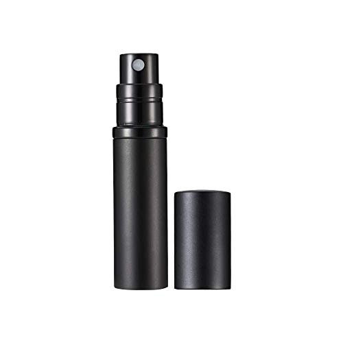 Refillable Perfume Bottle Atomizer for Travel, Yeejok Portable Easy Refillable Perfume Spray Pump Bottle for Men and Women with 5ml Pocket Size Perfume Container-Black