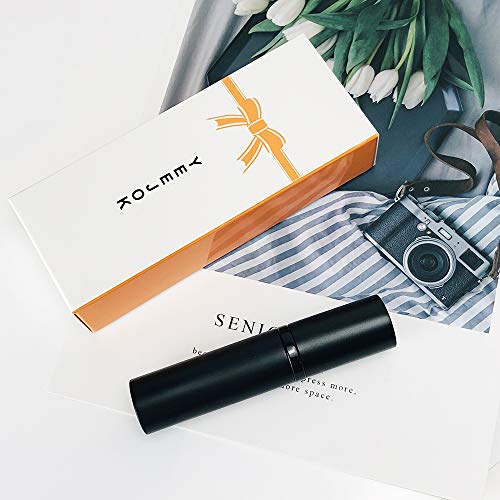 Refillable Perfume Bottle Atomizer for Travel, Yeejok Portable Easy Refillable Perfume Spray Pump Bottle for Men and Women with 5ml Pocket Size Perfume Container-Black