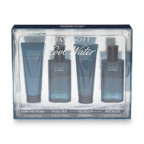 Davidoff Cool Water Cologne Set for Men (4 Pieces)