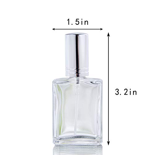 YU FENG 12pcs Refillable Glass Atomizer Spray Bottles with Funnels Pipettes Dispenser for Perfume,Fragrance,Lotion,Essential Oil