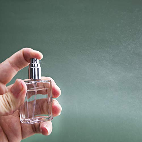 YU FENG 12pcs Refillable Glass Atomizer Spray Bottles with Funnels Pipettes Dispenser for Perfume,Fragrance,Lotion,Essential Oil