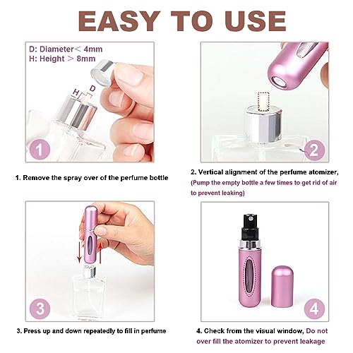 KAYZON Mini Perfume Atomizer Set - 5ml, 3-Pack