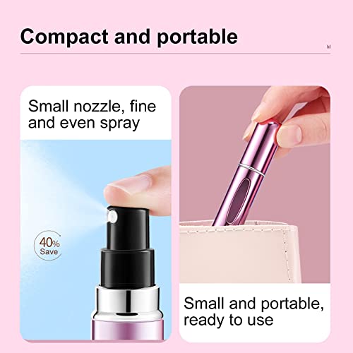 Yamadura Mini Refillable Perfume Atomizer Spray (4 Pack)