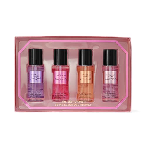 Victoria's Secret Mini Mist Gift Set: Love Spell, Pure Seduction, Bare Vanilla, & Velvet Petals