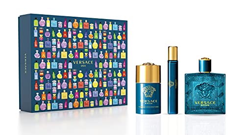 Versace Eros Men's Fragrance Trio, 6.2 Oz, 3 Count