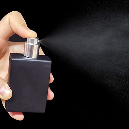 6 Pack 30ml Clear Black Perfume Atomizer Bottles