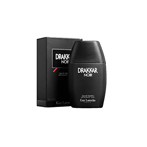 Drakkar Noir By Guy Laroche - Original Vintage Designer Fragrance Blend For Men - Fresh, Classic Men’s Evening Scent - Long Lasting Amber Fougere Aroma With Spicy Citrus Notes - 1.7 Oz EDT Spray