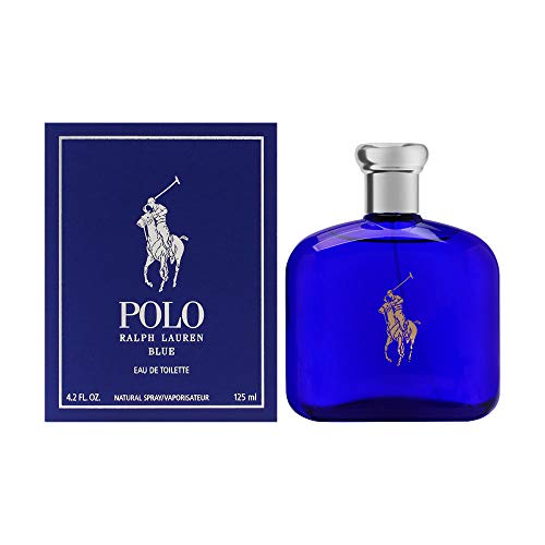 Ralph Lauren - Polo Blue - Eau de Toilette - Men's Cologne - Aquatic & Fresh - With Citrus, Sage, and Suede - Medium Intensity - 4.2 Fl Oz