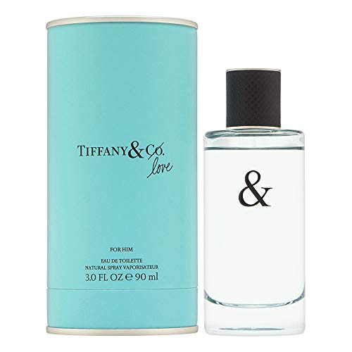 Tiffany & Co. Love Eau De Toilette Spray for Men, boasts aromatic, woody and spicy, 3 Fl Oz