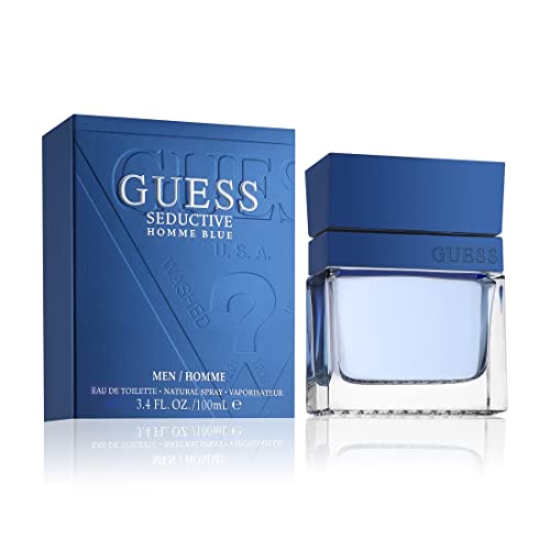 Guess Seductive Homme Blue EDT Spray for Men, 3.4 oz
