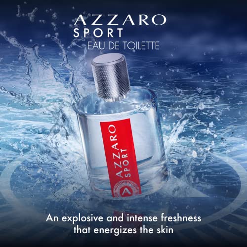 Azzaro Sport Eau de Toilette - Mens Cologne, 3.4 Fl Oz