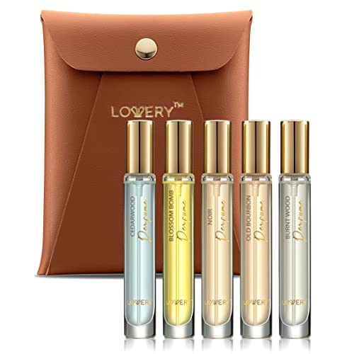 Assorted Unisex Mini Perfumes - 5 Woody Floral Fragrances