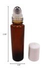 Amber Glass Roller Bottle for Essential Oils - 10ml