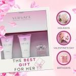 Versace Bright Crystal Gift Set for Women (3-Piece)