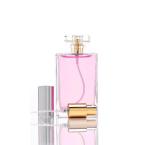 YORROR 2 Pack Clear Glass Perfume Atomizer,100ml Empty Refillable Perfume Spray Bottle for Men and Women,Portable Fragrance Fine Mist Spray Bottle Perfume Dispenser for Travel (Gold+Silver)