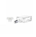 YORROR 2 Pack Clear Glass Perfume Atomizer,100ml Empty Refillable Perfume Spray Bottle for Men and Women,Portable Fragrance Fine Mist Spray Bottle Perfume Dispenser for Travel (Gold+Silver)