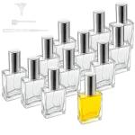 YU FENG 12pcs Refillable Glass Atomizer Spray Bottles with Funnels Pipettes Dispenser for Perfume,Fragrance,Lotion,Essential Oil