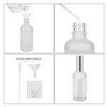 2-Pack Frosted Glass Spray Bottles 3.4oz, Perfume Atomizer