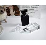 4-Pack Flint Glass Refillable Perfume Bottle (Transparent/Black)