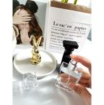 4-Pack Flint Glass Refillable Perfume Bottle (Transparent/Black)