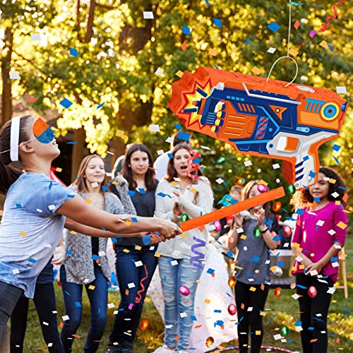 Dart Piñata Party Set with Blindfold and Confetti