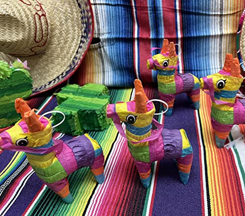 6 Pack Mini Donkey Pinata for Parties
