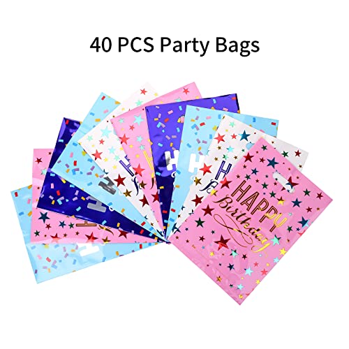 40 Pack Happy Birthday Loot Bags for Kids - B Style