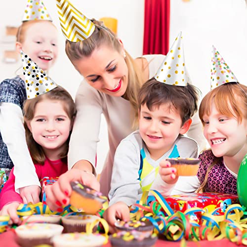 Assorted Paper Birthday Party Hats Set, 20-Piece, 9 Designs