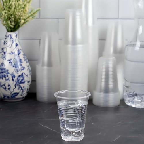 100 Pack of 7 oz Clear Plastic Cups