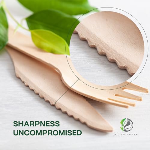 Eco-Friendly Disposable Cutlery Set - 300 Piece Utensils