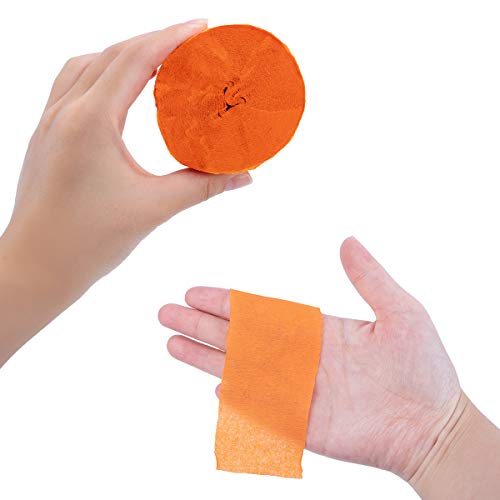12 Rolls Crepe Paper Streamers, 12 Colors for Parties