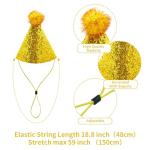 Colorful Pom Pom Cone Party Hats Set