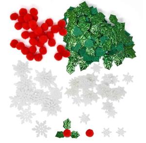 200 Pcs Mini Christmas Decorations Set