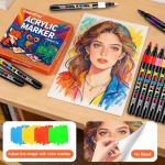 144 Acrylic Paint Markers in 12 Colors