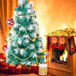 50ft Gold Christmas Tree Beads Garland Trim