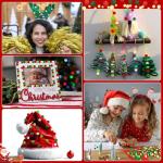 1000 Mini Christmas Pom Poms in 4 Colors