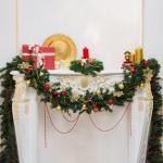 50ft Red Christmas Tree Beads Garland Trim