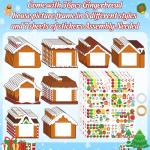 56-Piece Christmas Gingerbread House Craft Kit