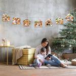 56-Piece Christmas Gingerbread House Craft Kit