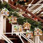 56-Piece Christmas Gingerbread House Craft Kit