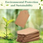 100pcs Brown Kraft Gift Tags with String