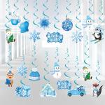 46 PCS Winter Snowflake Party Decorations Streamers