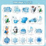 46 PCS Winter Snowflake Party Decorations Streamers