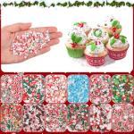 DIYASY 180g Christmas Fake Sprinkles for Crafts